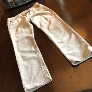 Adriano Goldschmied Women’s Casual Beige Straight-Leg Pants